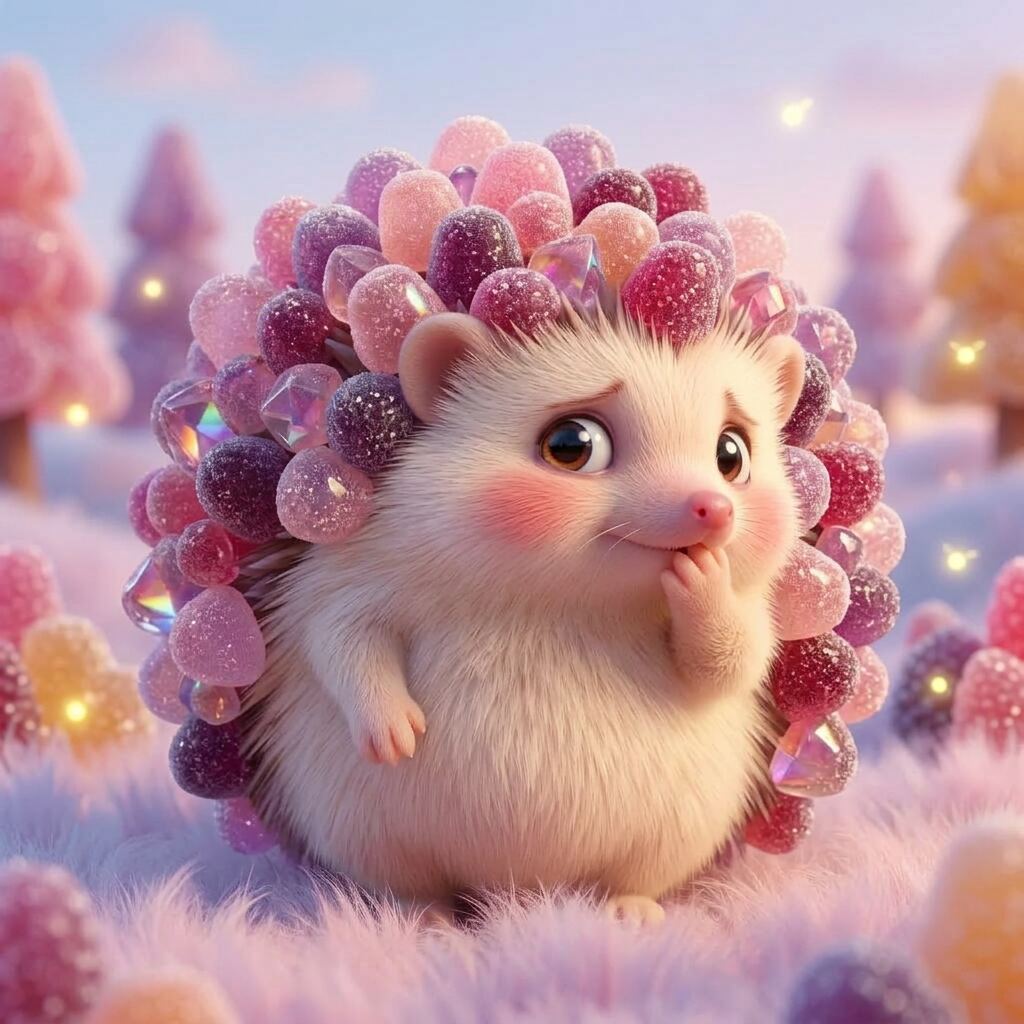 Plum, The Gumdrop Hedgehog